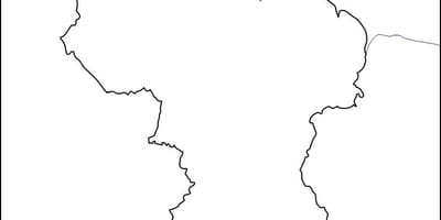 Prázdna mapa Guyana